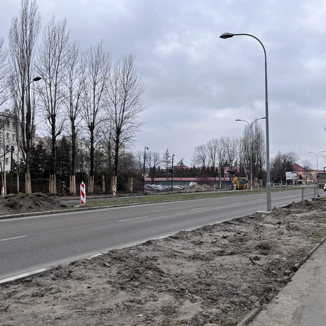 Rozbudowa skrzyżowania ul. Lwowskiej i ul. Mieszka I [luty 2023] - fot 5